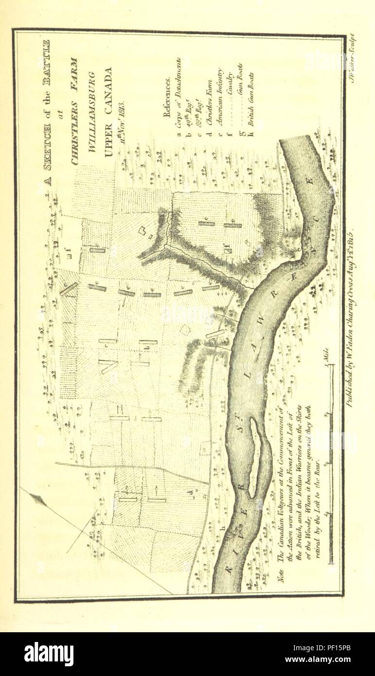 Bild von Seite 697 "eine topographische Beschreibung der Provinz unteren Kanada, mit Erläuterungen nach Upper Canada sowie der relativen Verbindung beider Provinzen mit den Vereinigten Staaten von Amerika... Von severa 5989 verschönert. Stockfoto