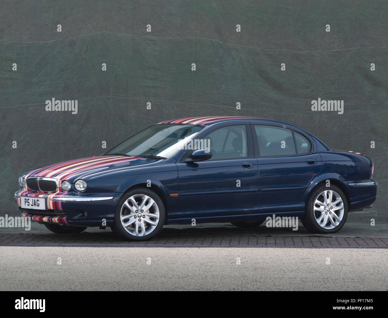 X Typ Jaguar. Paul Smith paint Design Stockfoto
