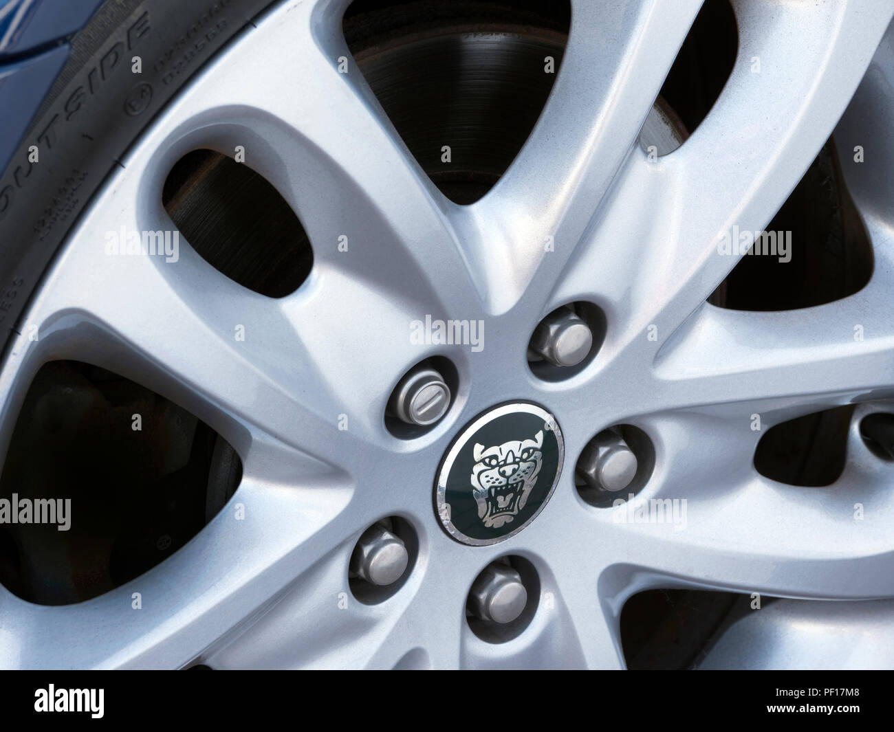 X Typ Jaguar. Paul Smith paint Design Stockfoto