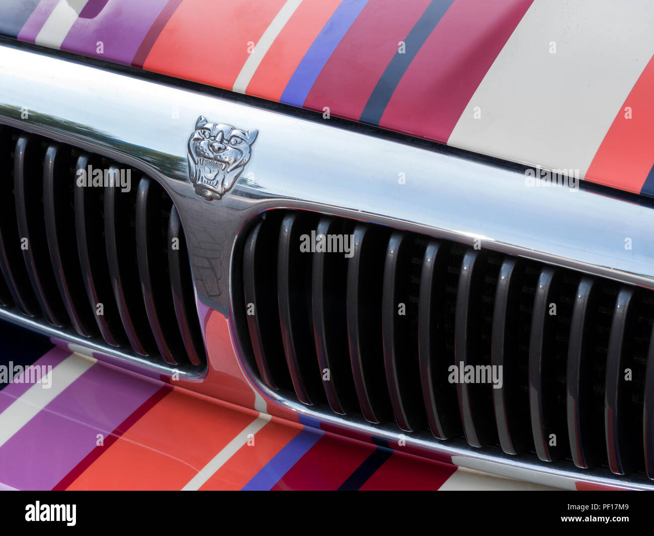 X Typ Jaguar. Paul Smith paint Design Stockfoto