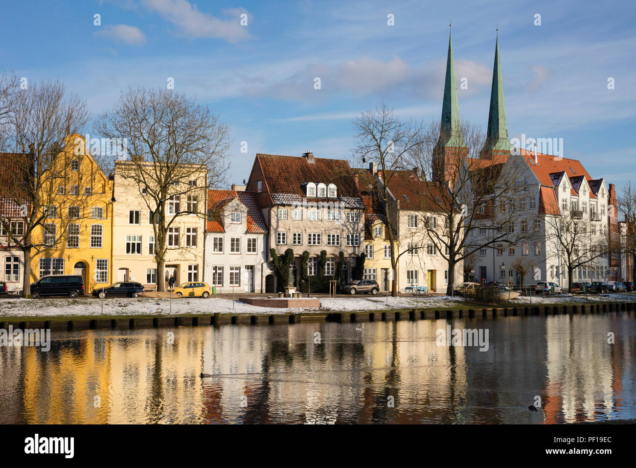 Blick auf die Stadt, Lübeck, Schleswig-Holstein, Deutschland, Europa Stockfoto