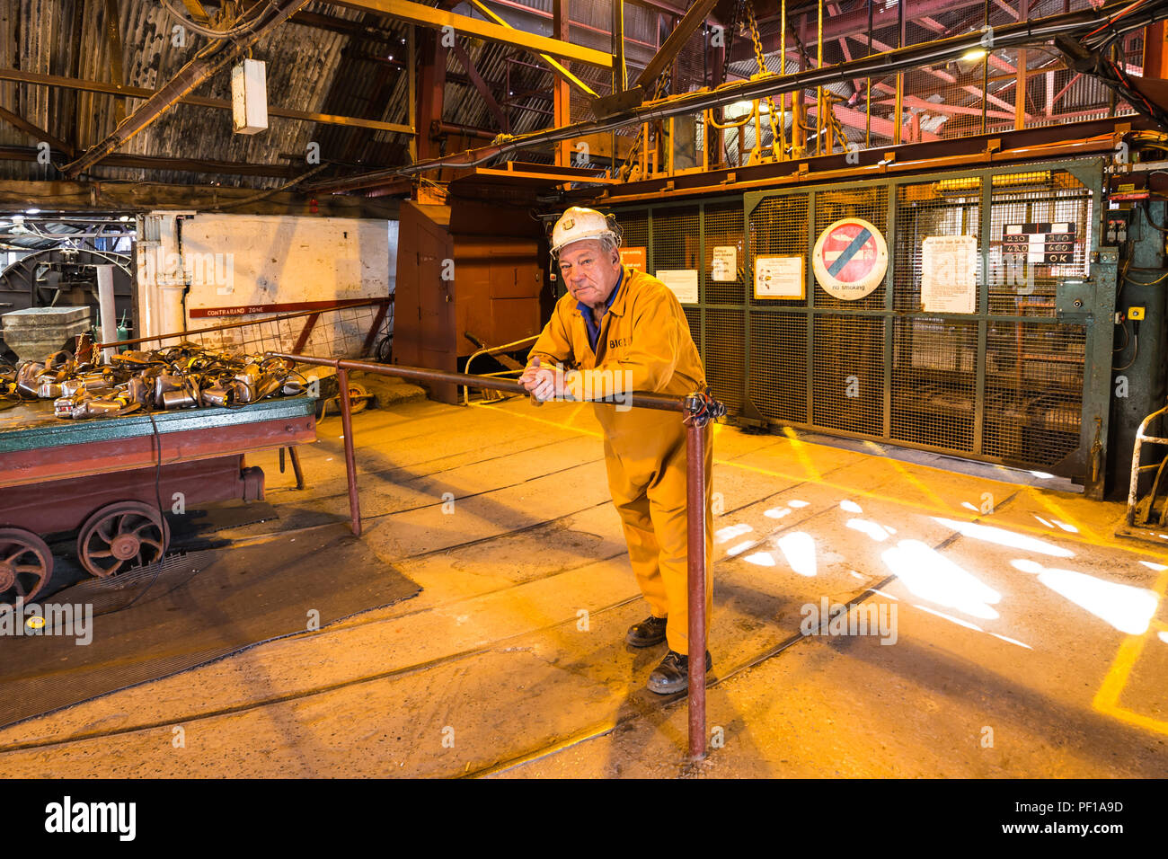 Big Pit Industriestandort in Wales, Großbritannien Stockfoto