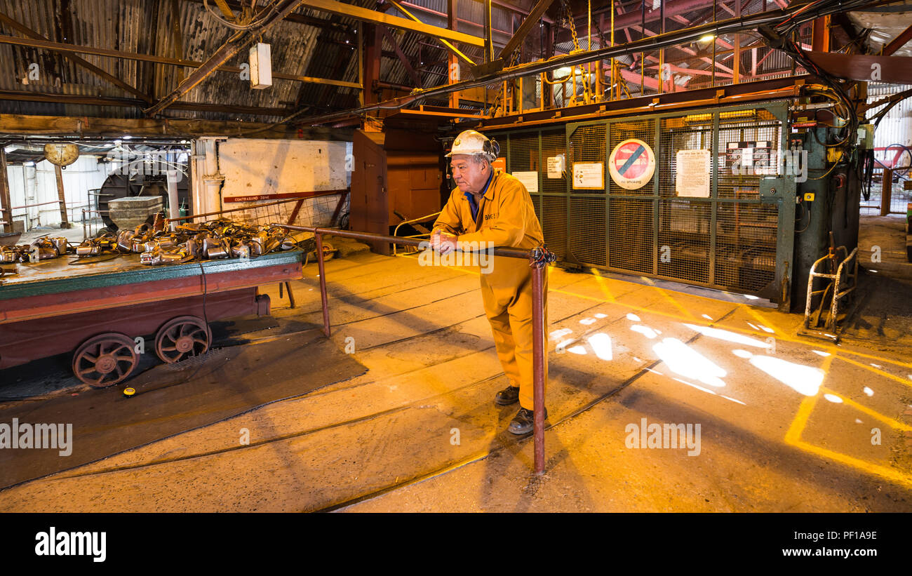 Big Pit Industriestandort in Wales, Großbritannien Stockfoto