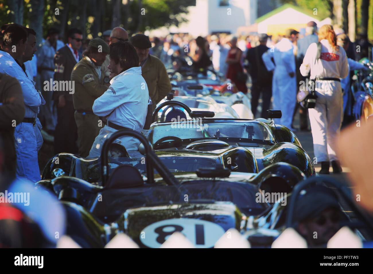 Die Goodwood Revival 2015 - Im Goodwood Motor Circuit Stockfoto