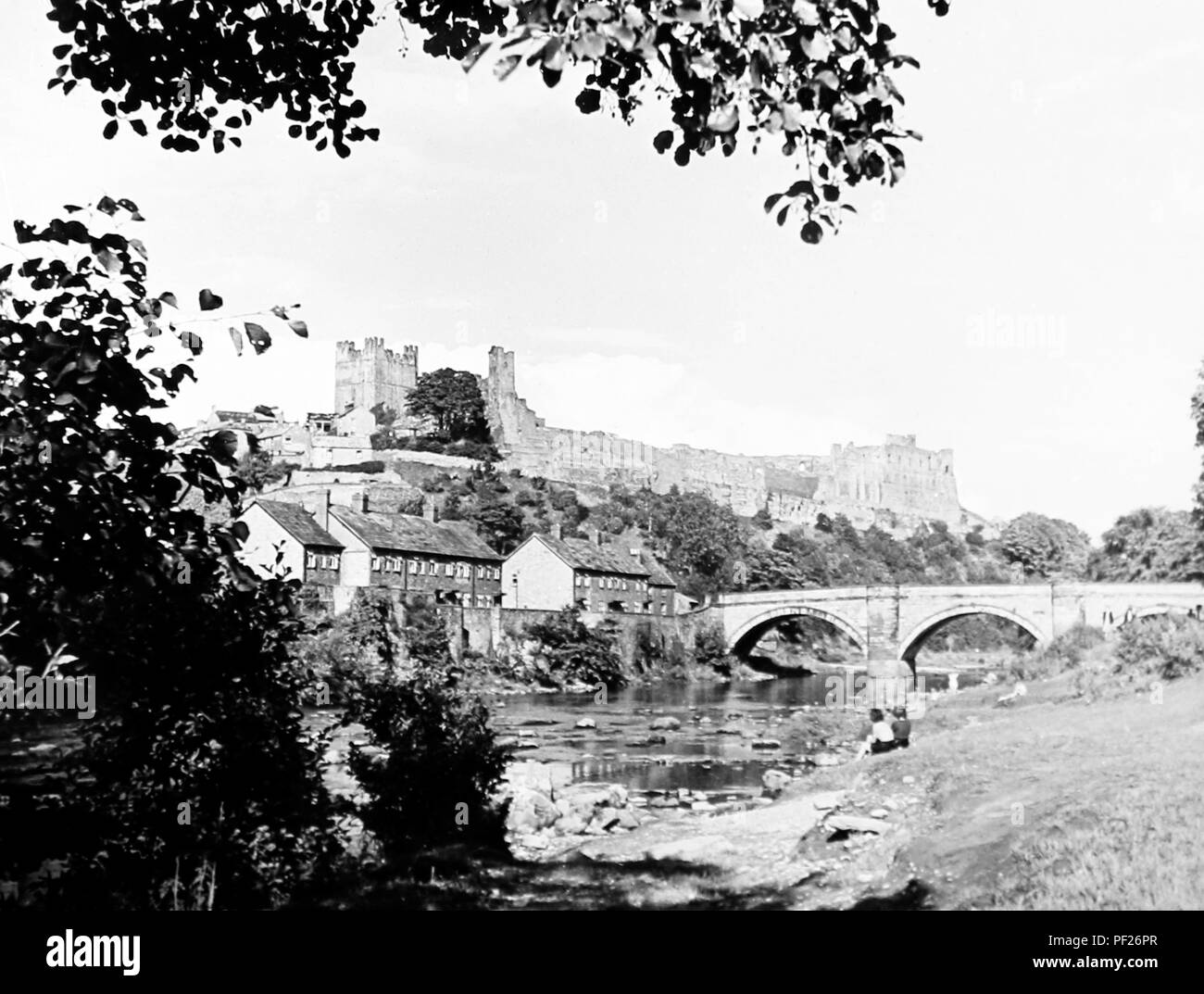 Richmond, Yorkshire in den 1930er Jahren Stockfoto
