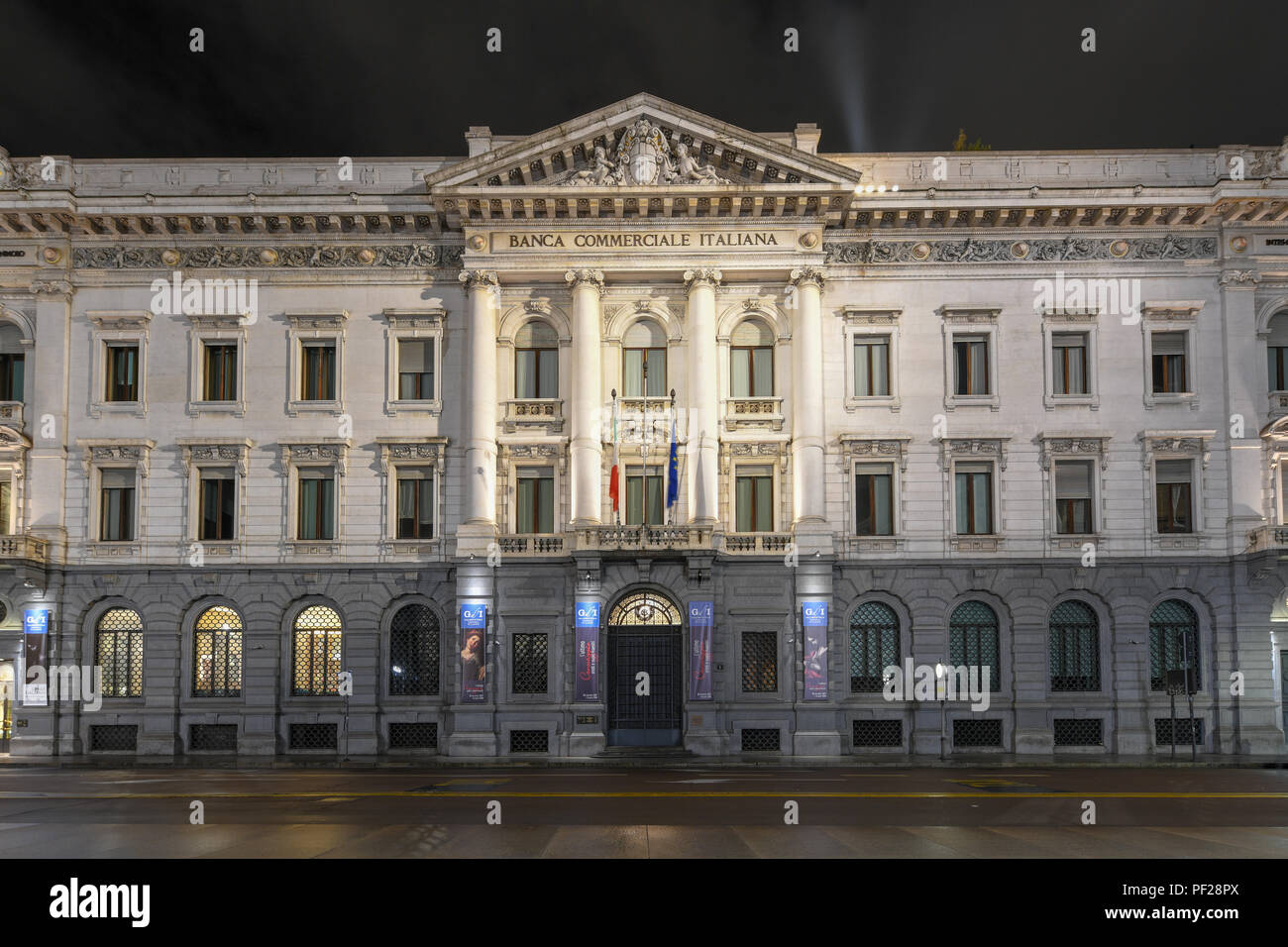 Gallerie d'Italia Piazza Scala, Galerie der Italienischen zeitgenössischen Kunst in Mailand. Stockfoto