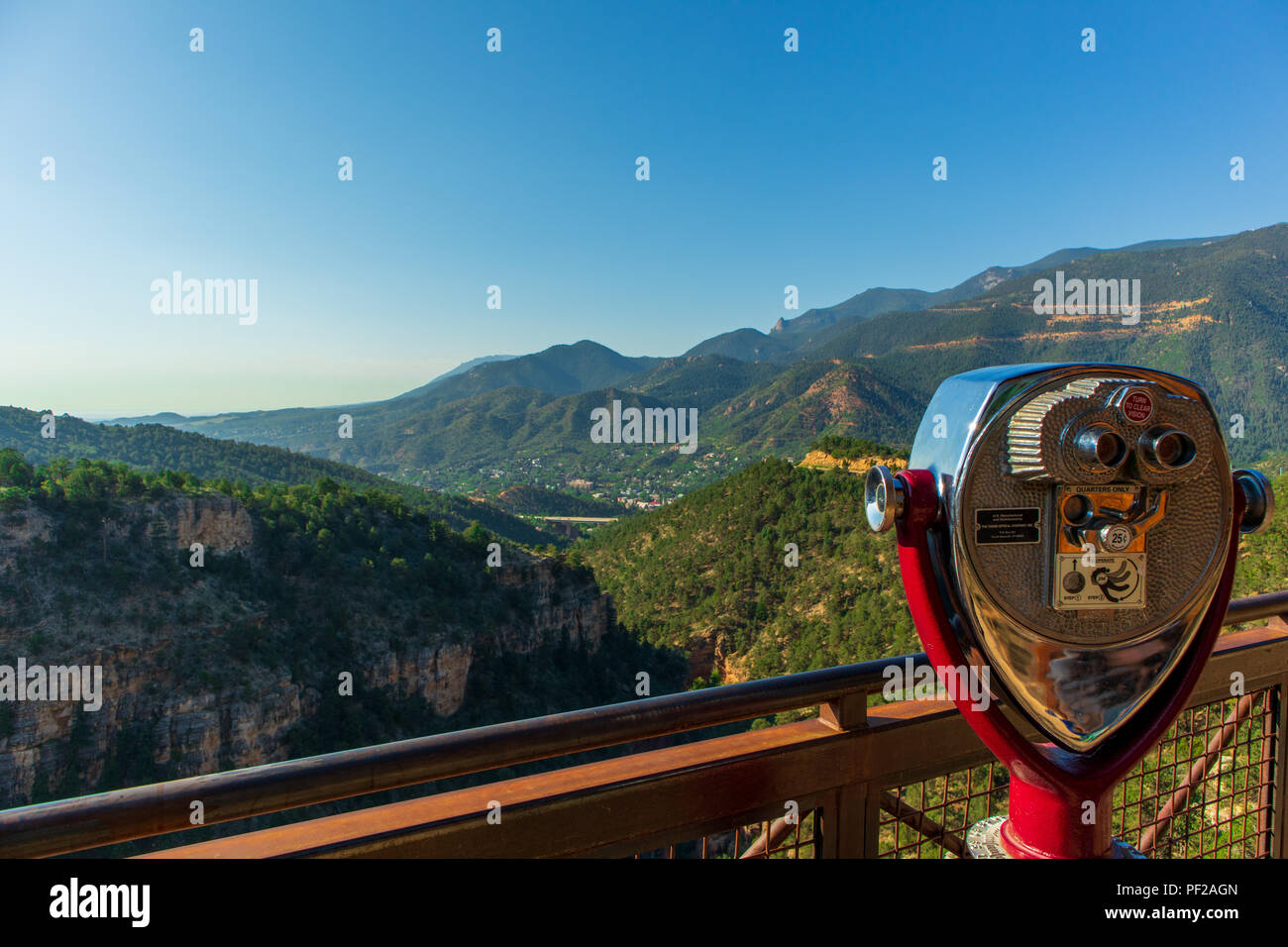 Aussichtspunkt der Rocky Mountains. Stockfoto