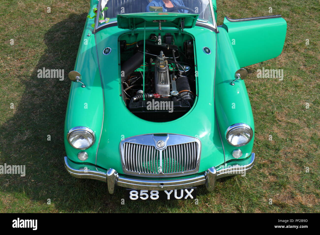 Ein MG Roadster an Bügel Newsam Classic Car Show in Leeds Stockfoto