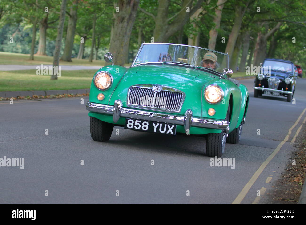 Ein MG Roadster an Bügel Newsam Classic Car Show in Leeds Stockfoto