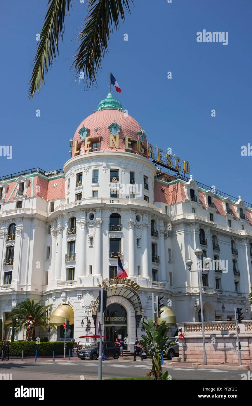 Das Hotel Negresco in Nizza Frankreich. Stockfoto