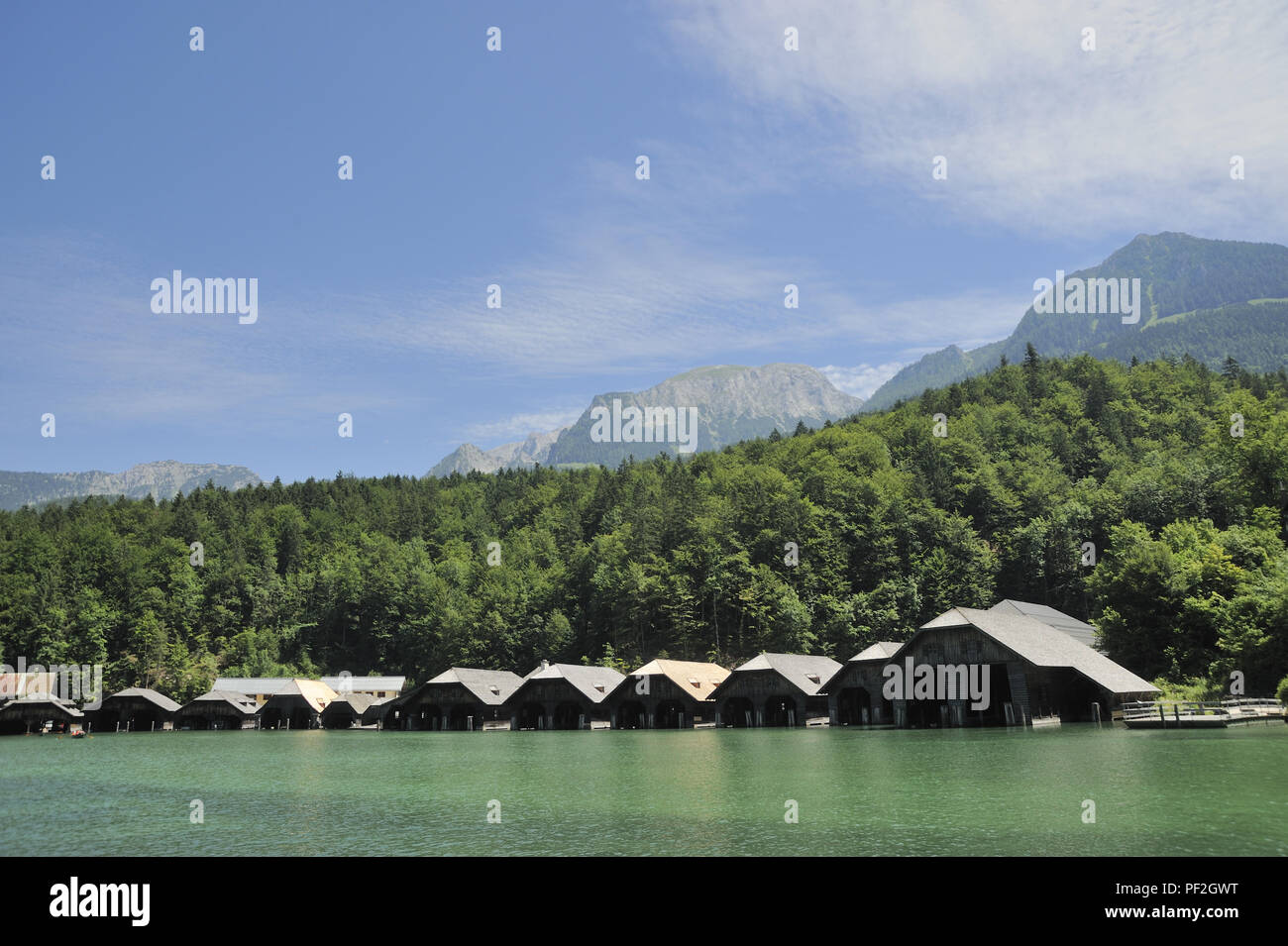 Schönau am Königssee, Berchtesgandener Land, Oberbayern, Bayern, zusammengefasst, Deutschland, Bayern Stockfoto