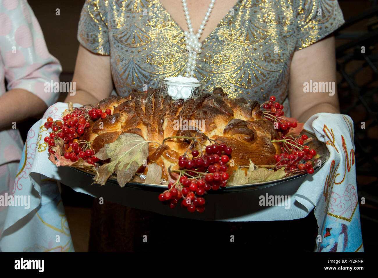 Sehr leckere Desserts im festliche Abende Stockfoto