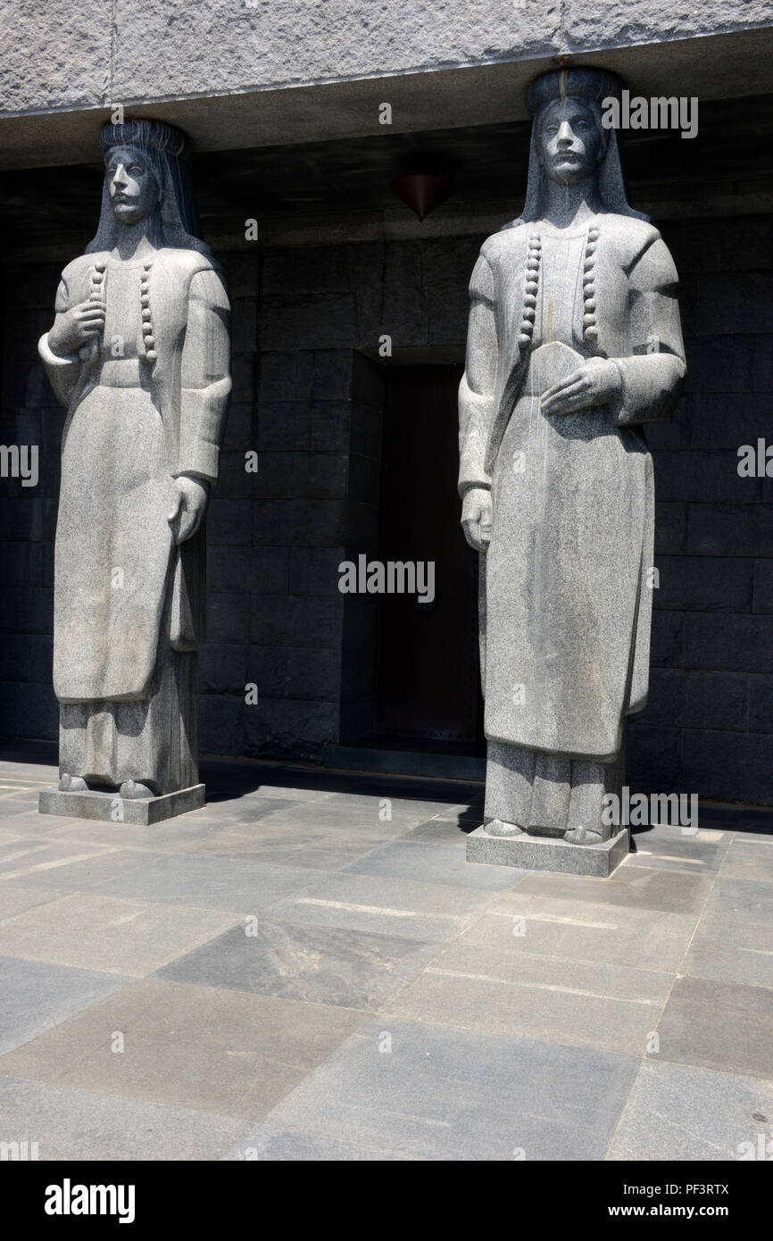 Der bildhauerkunst am Njegos Mausoleum, Montenegro Stockfoto