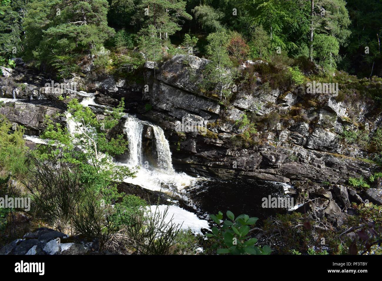 Rogie Falls, A835, Strathpeffer, Schottland Stockfoto