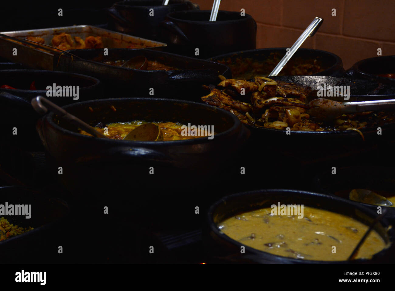 Hickory Essen auf den Holzofen gemacht Stockfoto