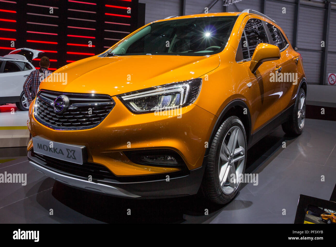 Genf Schweiz 1 Marz 16 Neue 16 Opel Mokka X Auto Auf Dem 86 Internationalen Automobilsalon In Genf Prasentiert Stockfotografie Alamy