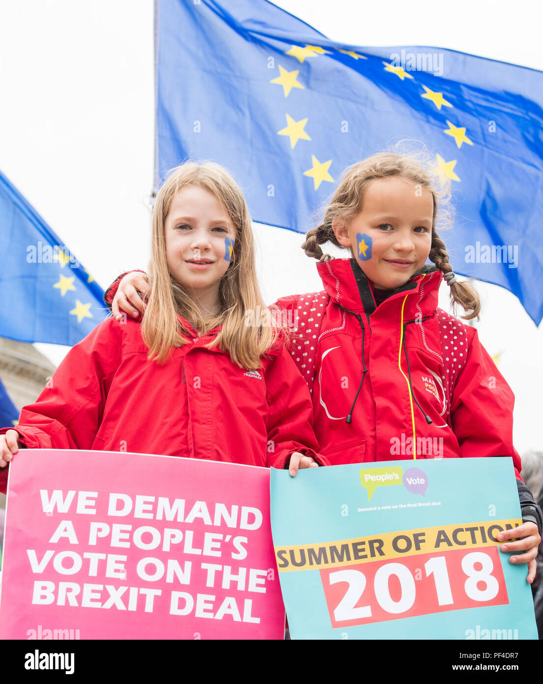 Abstimmung Schottlands Menschen Rallye Stockfoto