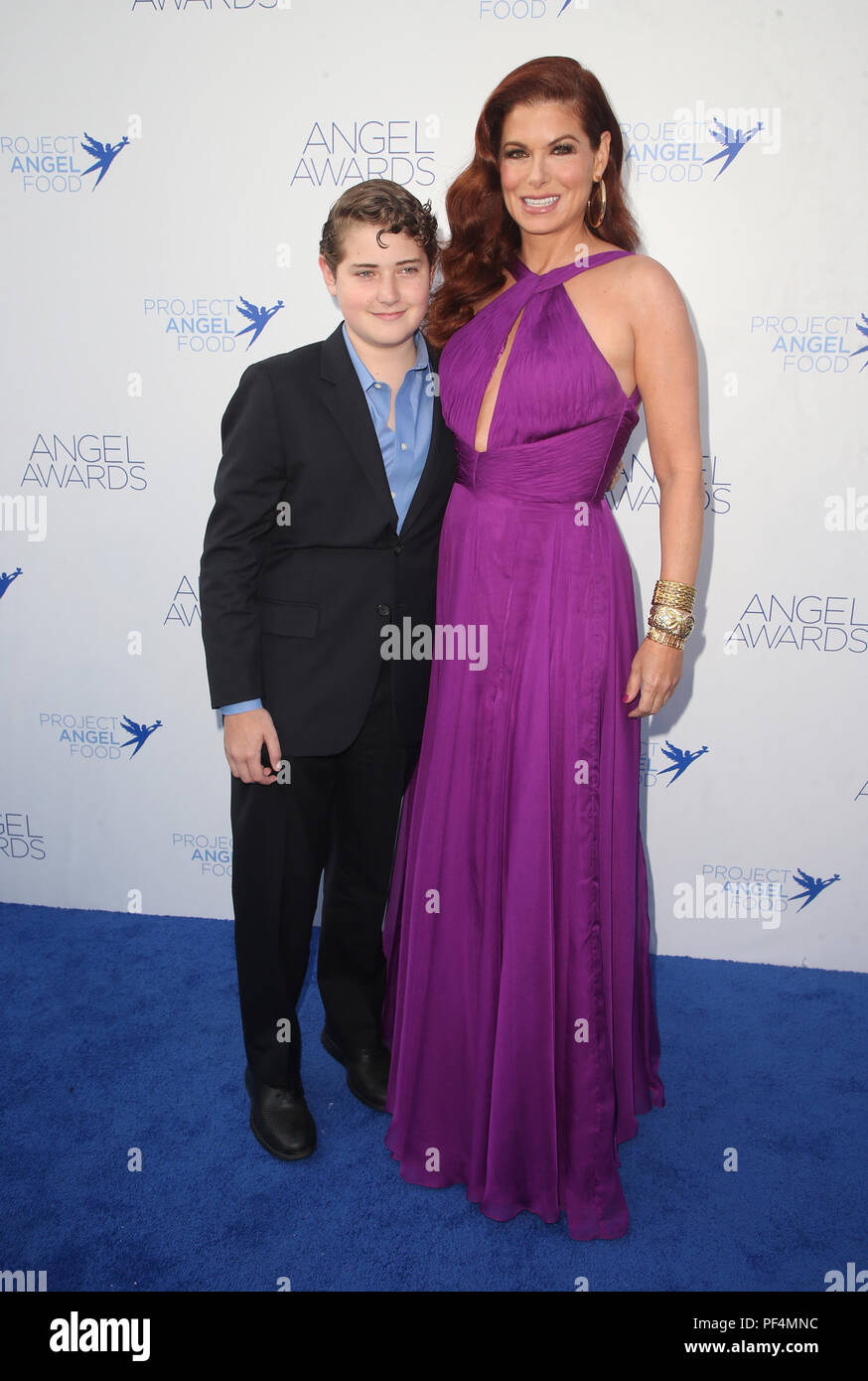 18. August 2018 - Los Angeles, Kalifornien - Debra Messing, Roman Walker Zelman. Projekt Angel's Essen 28. jährlichen Angel Awards gehalten am Projekt Engel Essen. Photo Credit: Faye Sadou/AdMedia Stockfoto