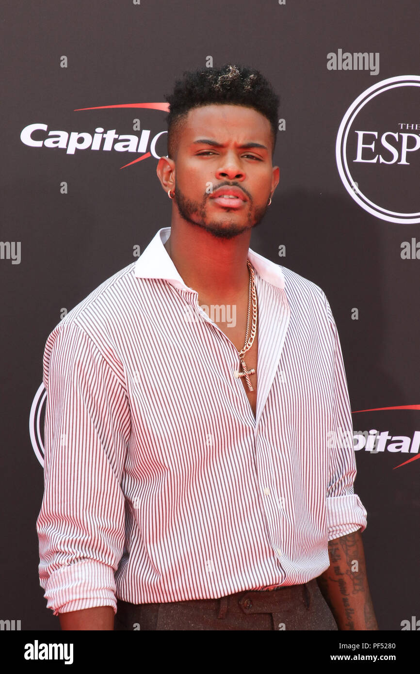 2018 Espy Awards statt, die in den Microsoft Theater - Ankunft mit: Trevor Jackson Wo: Los Angeles, Kalifornien, Vereinigte Staaten, wenn: 18 Jun 2018 Credit: Sheri Determan/WENN.com Stockfoto