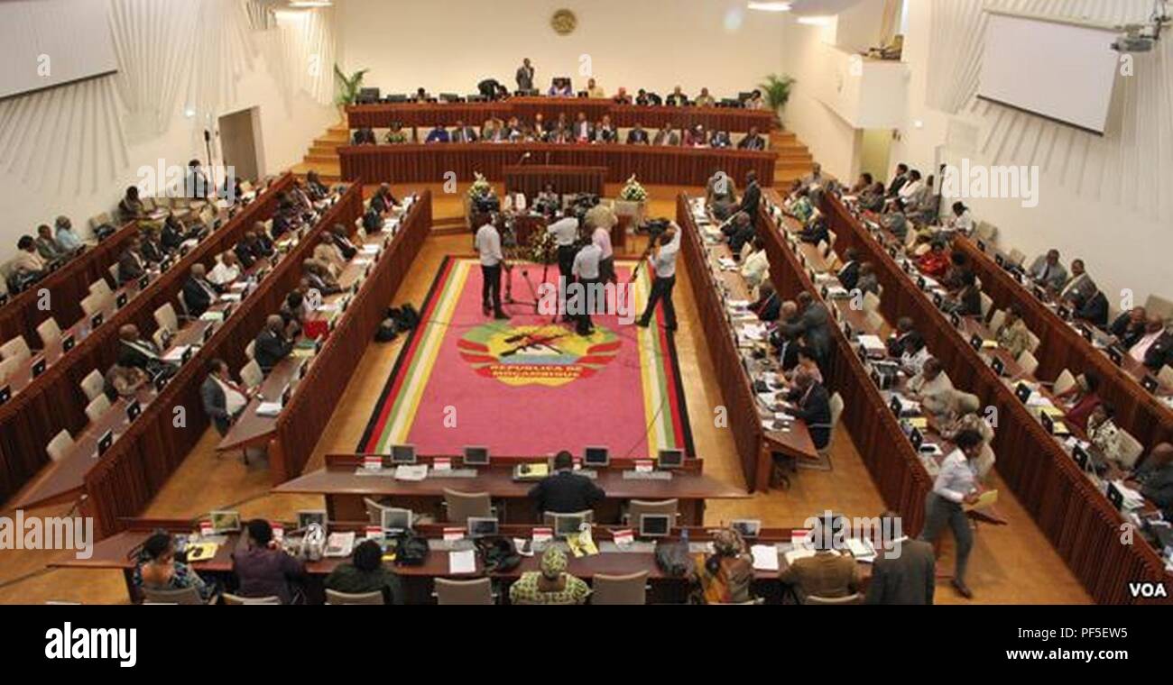 Assembleia da República Mosambik. Stockfoto