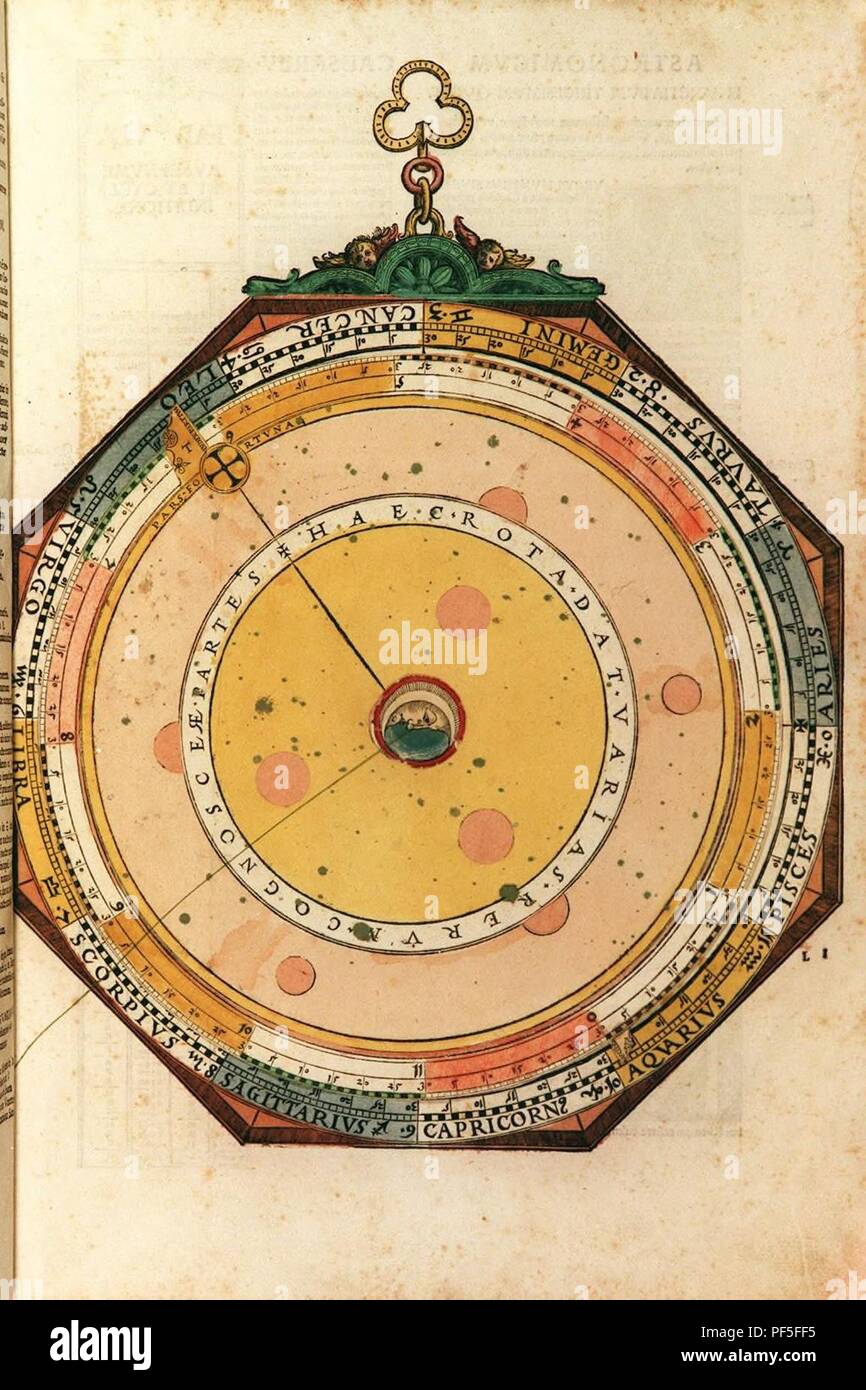 Astronomicum Caesareum (1540). f29. Stockfoto