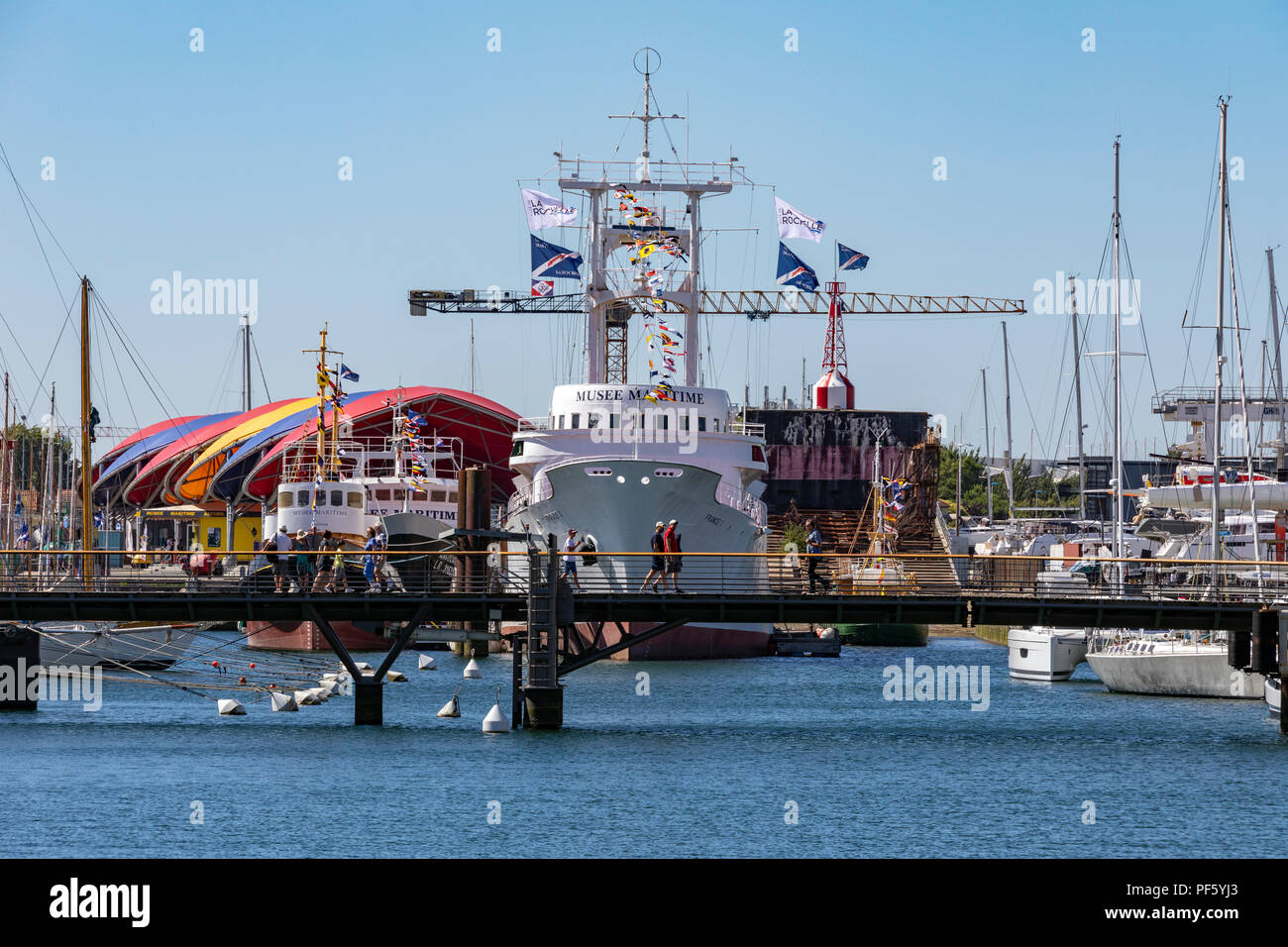 Das Maritime Museum in La Rochelle an der Küste der Region Poitou-Charentes in Frankreich. Stockfoto