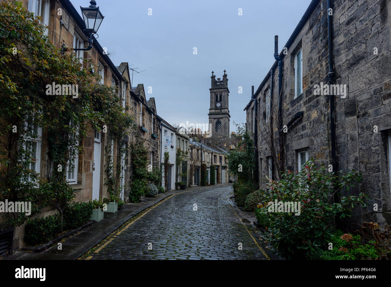 Zirkus Lane, Edinburgh Stockfoto