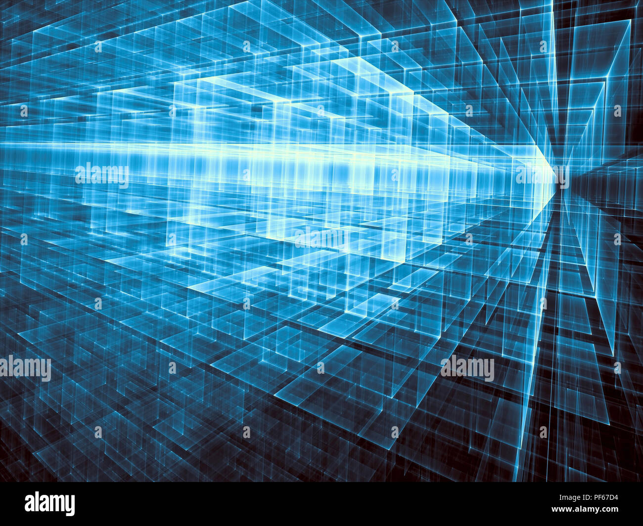 Abstrakte Technologie oder Science-fiction-Hintergrund - digital generierten i Stockfoto