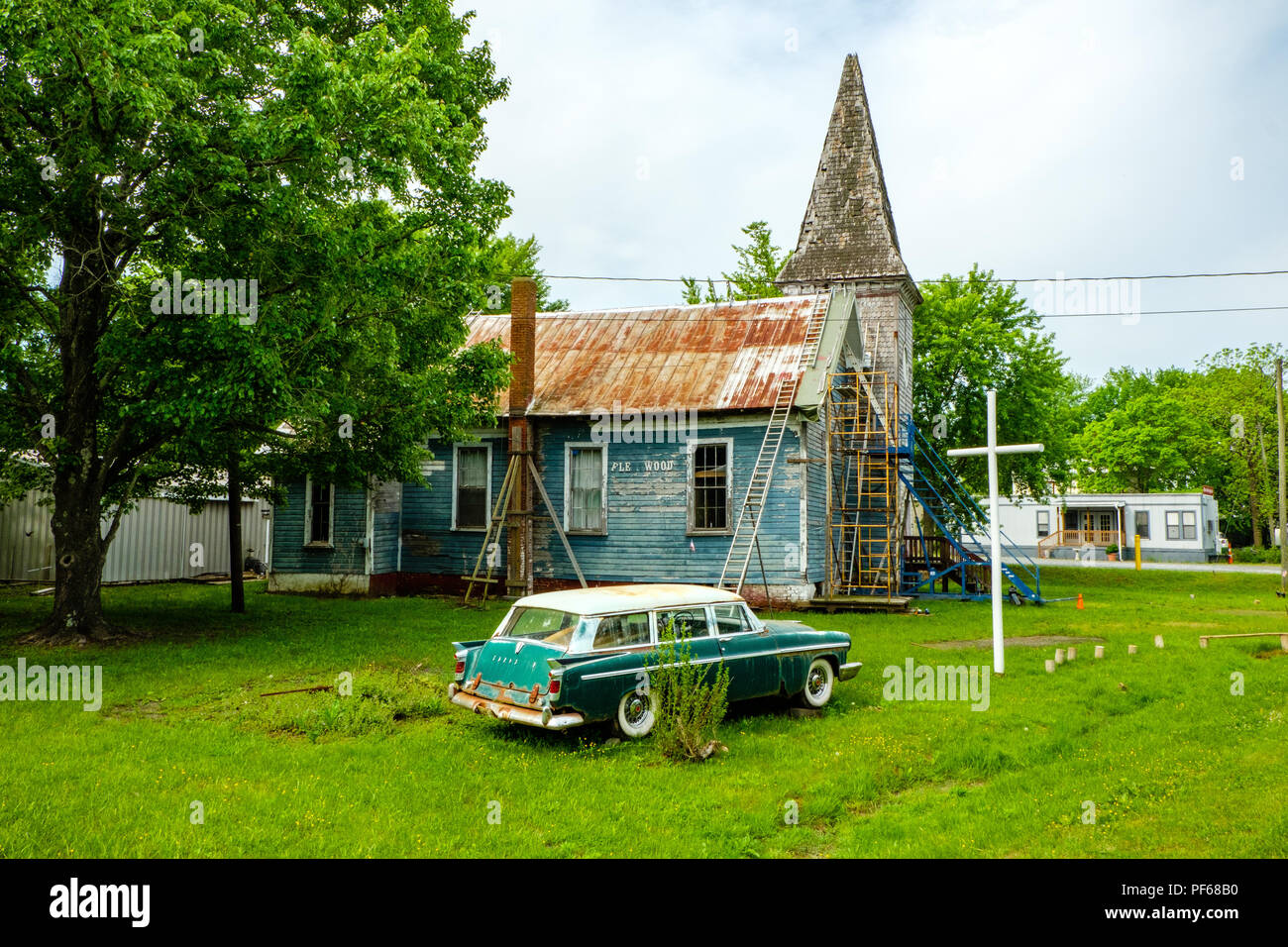 Fleetwood Kirche, Weinbrand, Brandy Station, Virginia Stockfoto