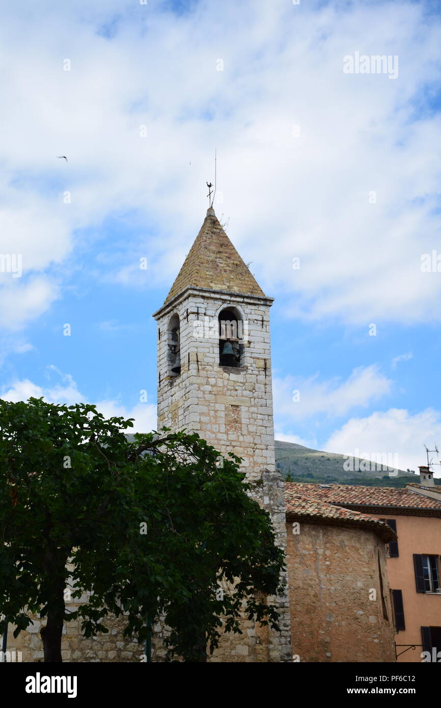 Ansichten und street Szenen aus dem Dorf Tourettes-Sur-Loup, Provence, Frankreich Stockfoto