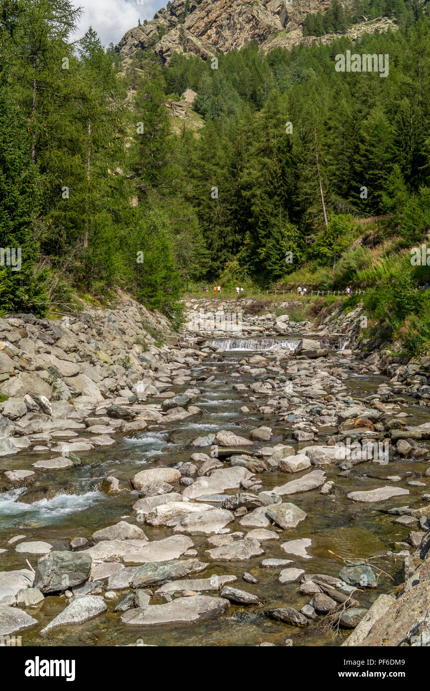 Bergpanorama im Sommer Stockfoto