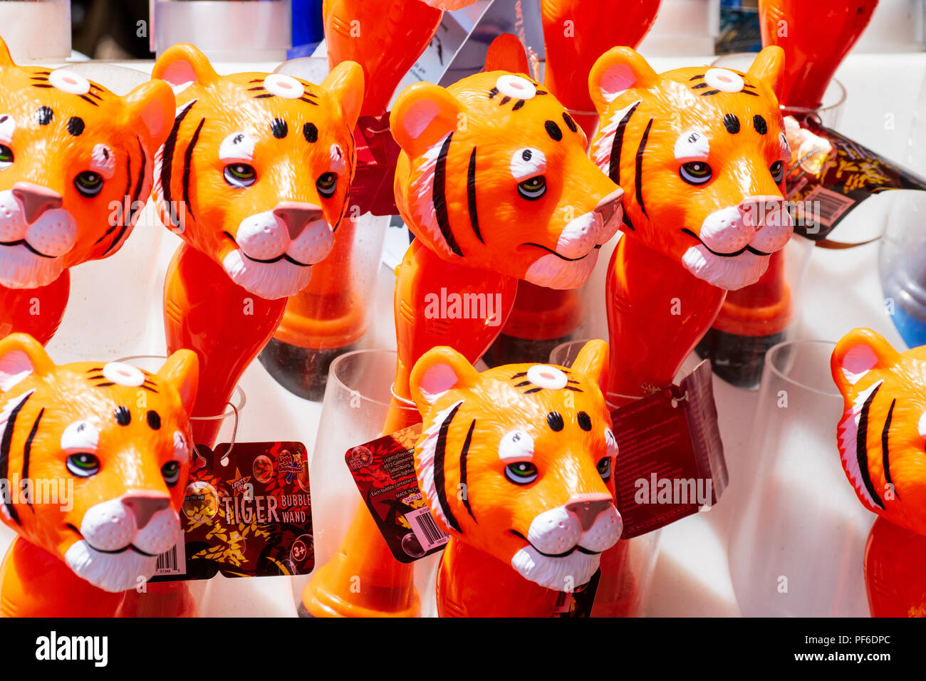 Tiger Bubble Zauberstab Spielzeug Stockfoto