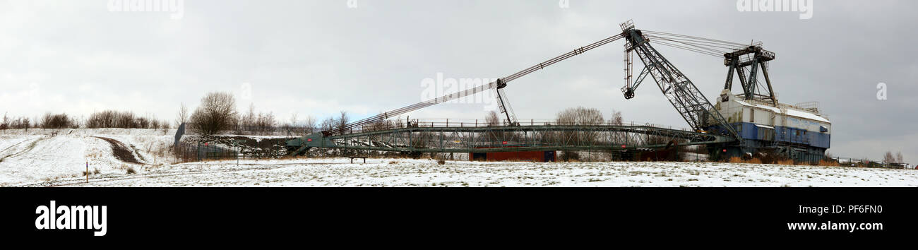 Ruston Bucyrus werden 1150 ist ein seilbagger bei RSPB St Aidan's in der Nähe von Leeds, die jetzt Es ist Ort der Ruhe und dient als Museum. Stockfoto