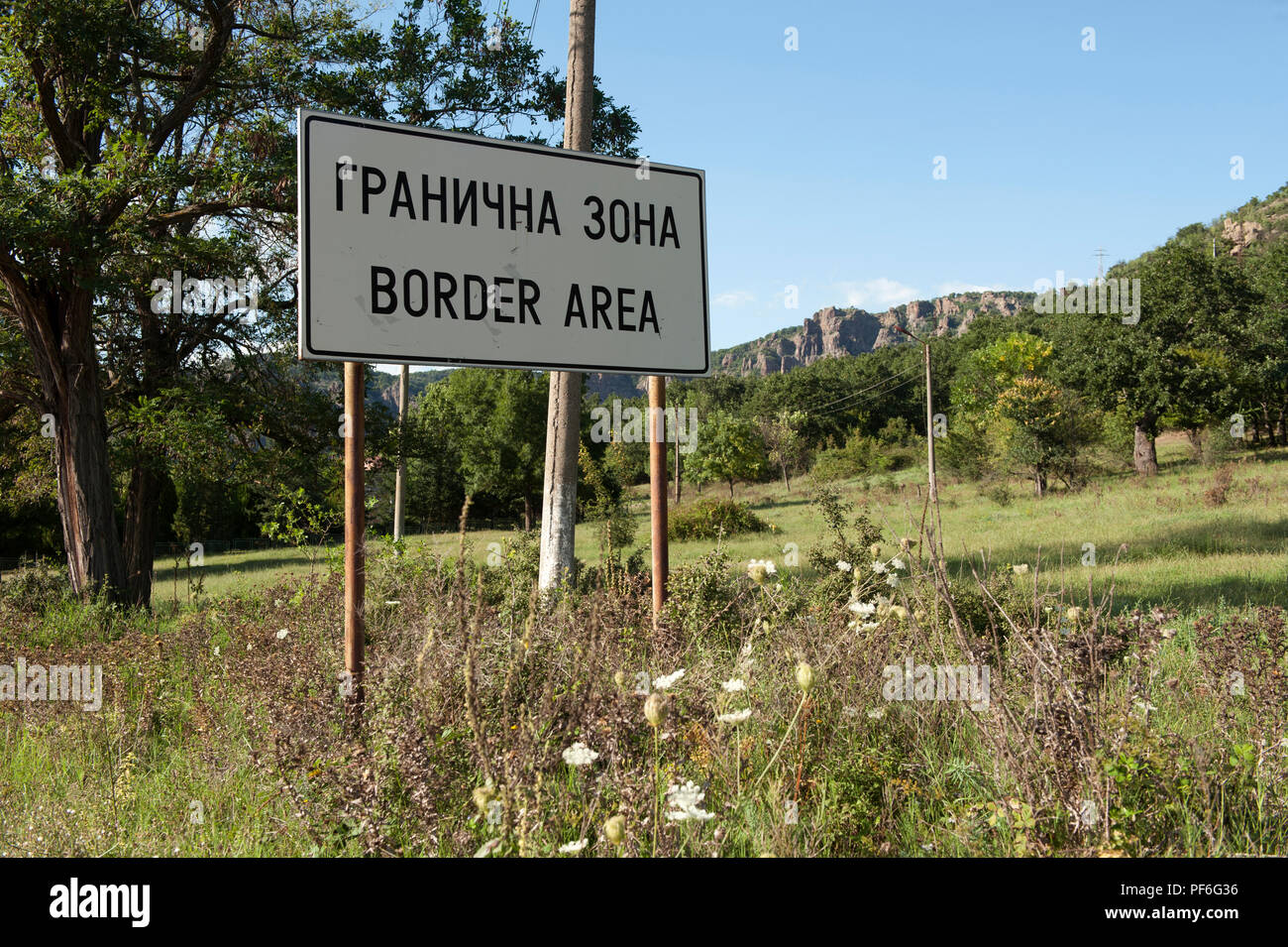 Grenzregion zwischen Bulgarien und Griechenland Stockfoto