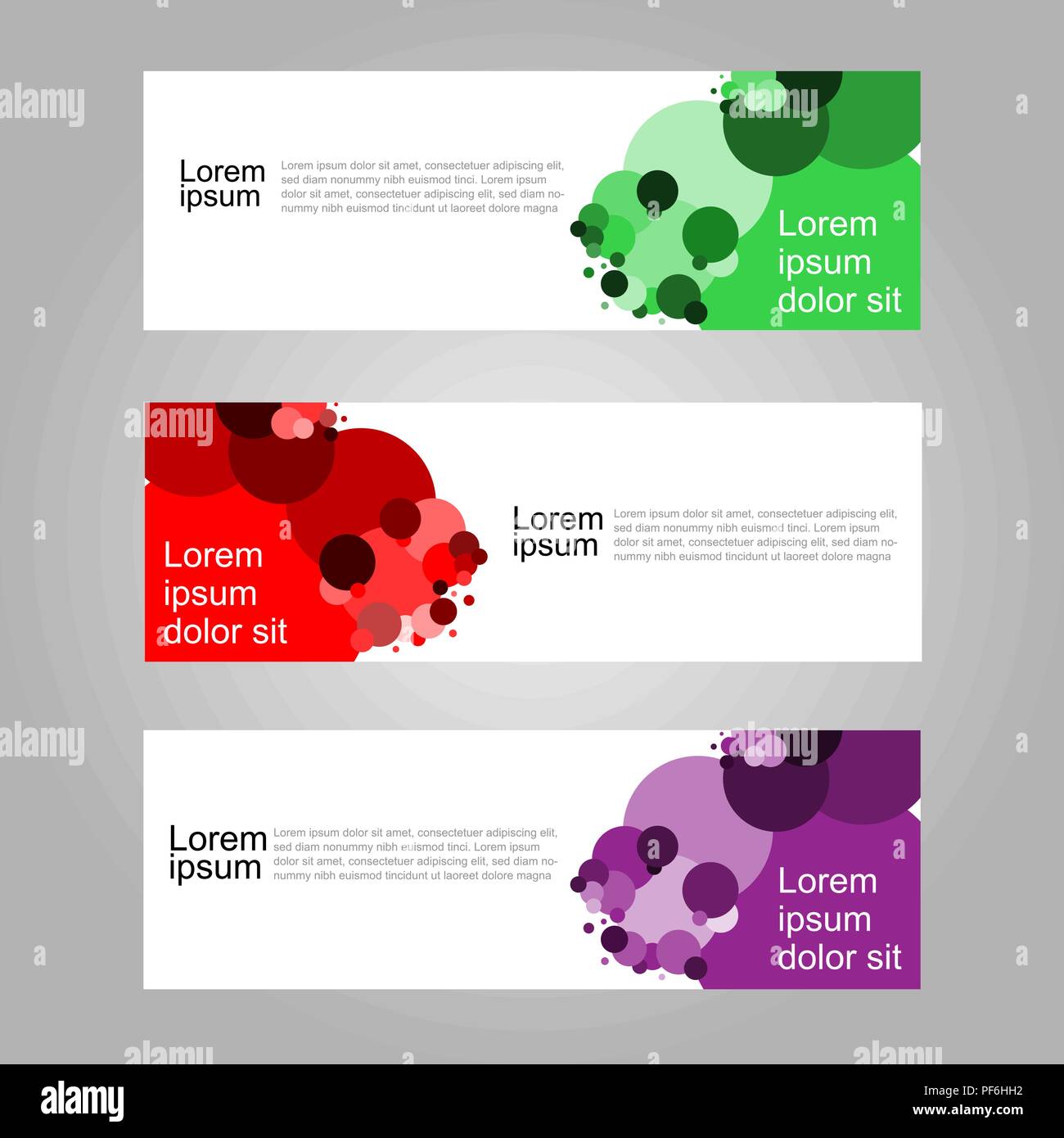 Vektor abstrakte geometrische Blasen banner Web Template. Stock Vektor