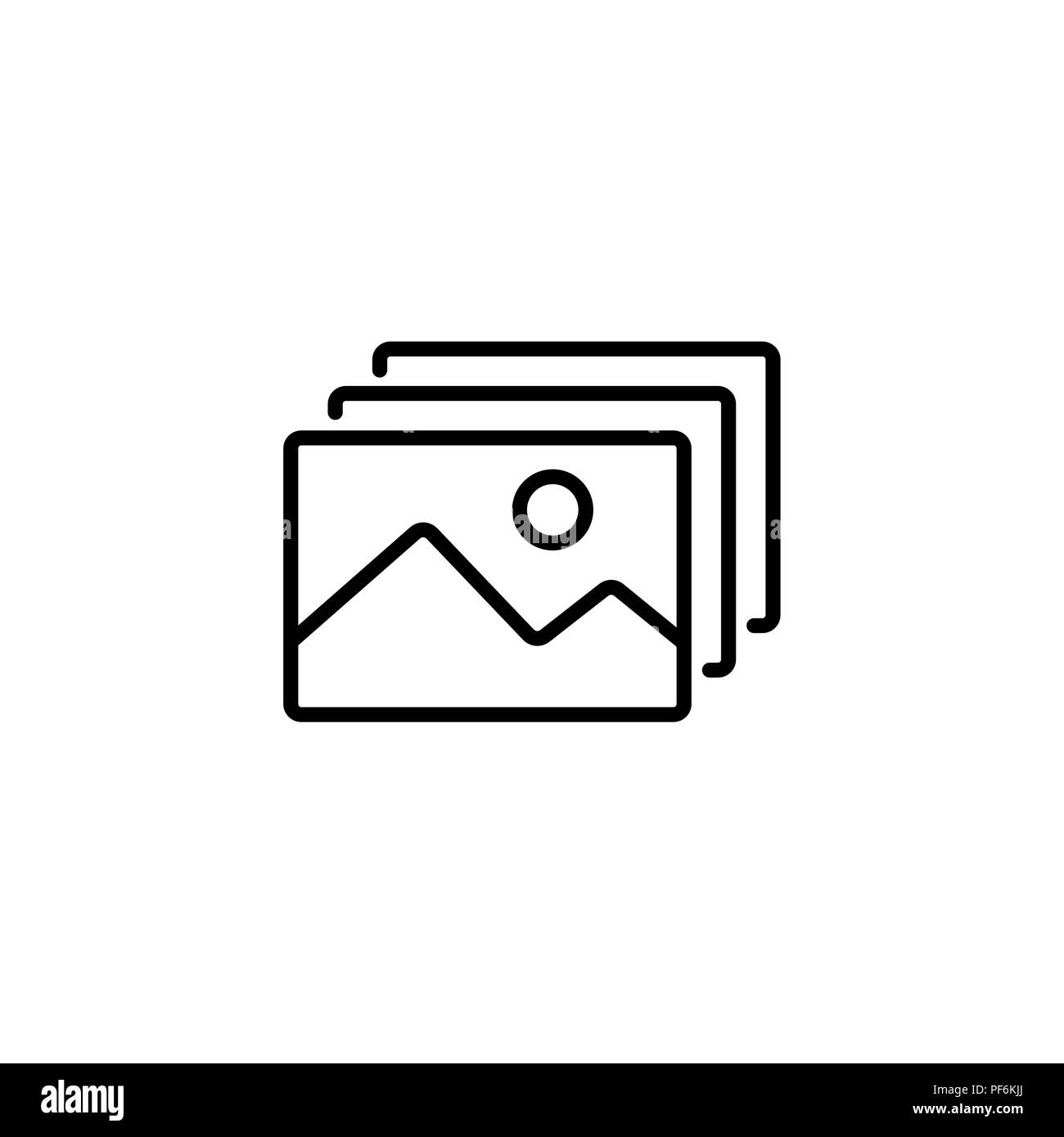 Web Symbol Leitung. Galerie, Design für die Website Stock Vektor