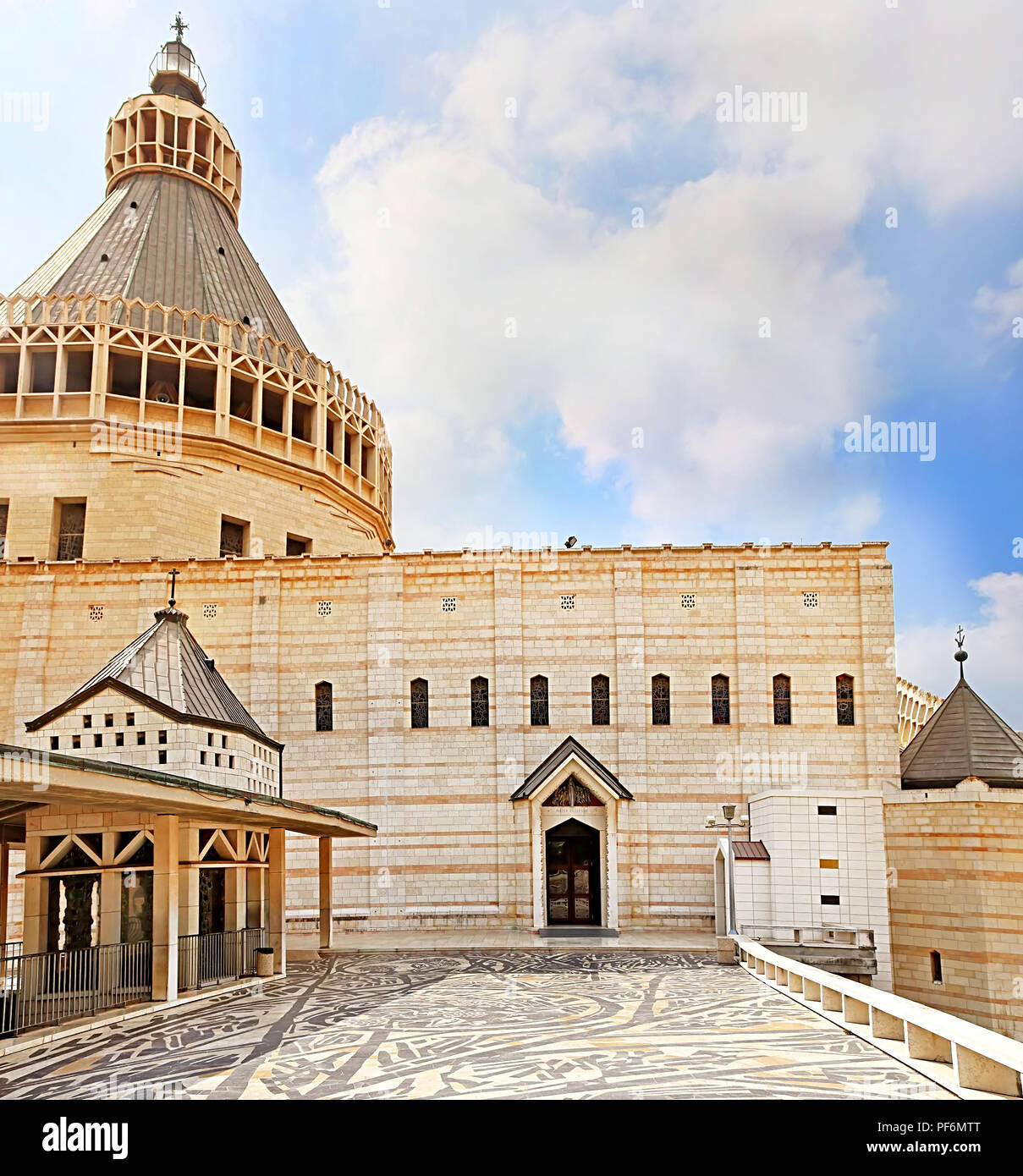 Der Basilika der Verkündigung, die Kirche der Verkündigung in Nazaret, Israel Stockfoto