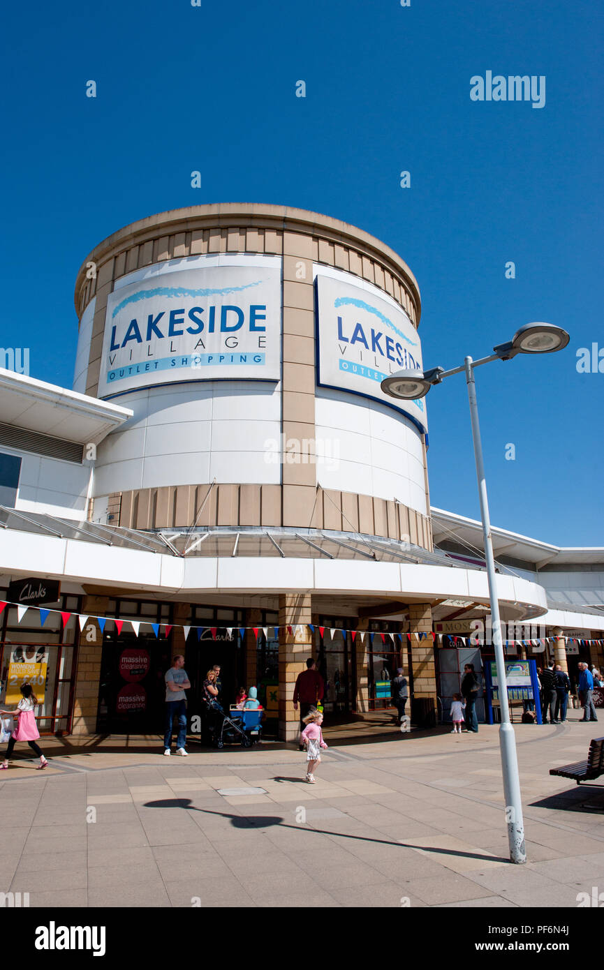 Lakeside Village Outlet Shopping in Doncaster Soiuth Yorkshire UK Stockfoto