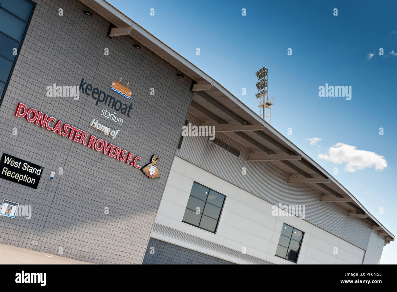 Doncaster Rovers Football Club am Keepmoat Stadion, Doncaster Stockfoto