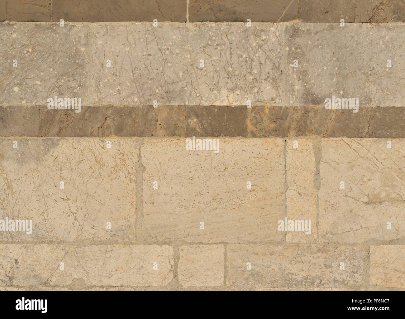 Alte mittelalterliche Marmor Wand als Hintergrund Stockfoto