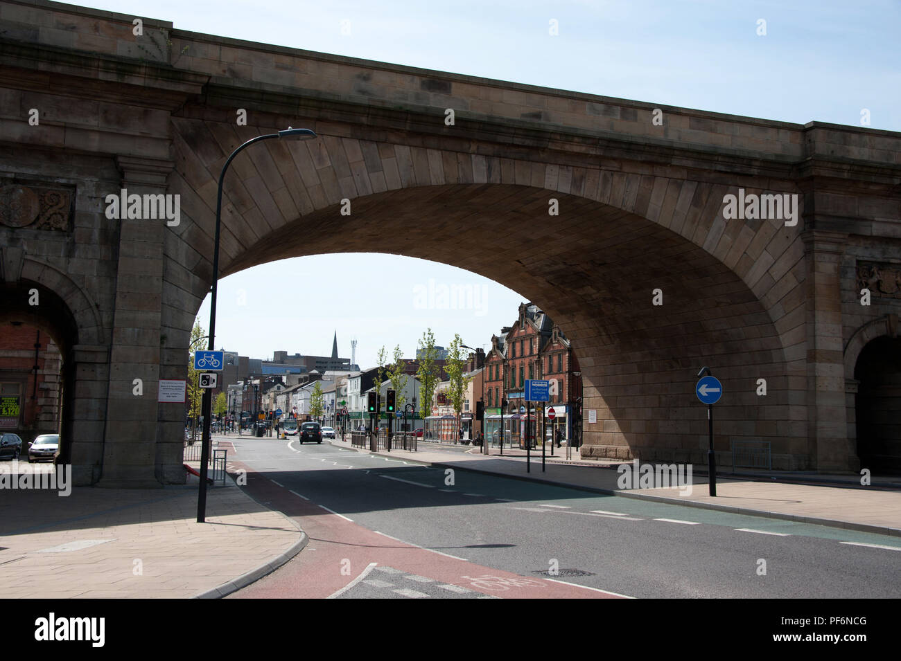 Die Korbweide Bögen in Sheffield, South Yorkshire UK Stockfoto