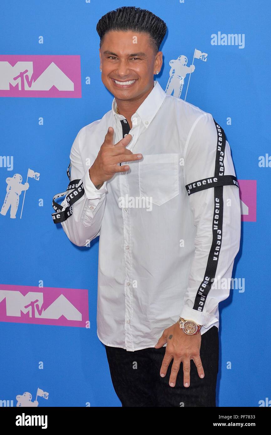 New York, NY, USA. 20 Aug, 2018. Paul DelVecchio in der Ankunftshalle für 2018 MTV VMAs - Anreise Teil 1, Radio City Music Hall, New York, NY 20. August 2018. Credit: Kristin Callahan/Everett Collection/Alamy leben Nachrichten Stockfoto