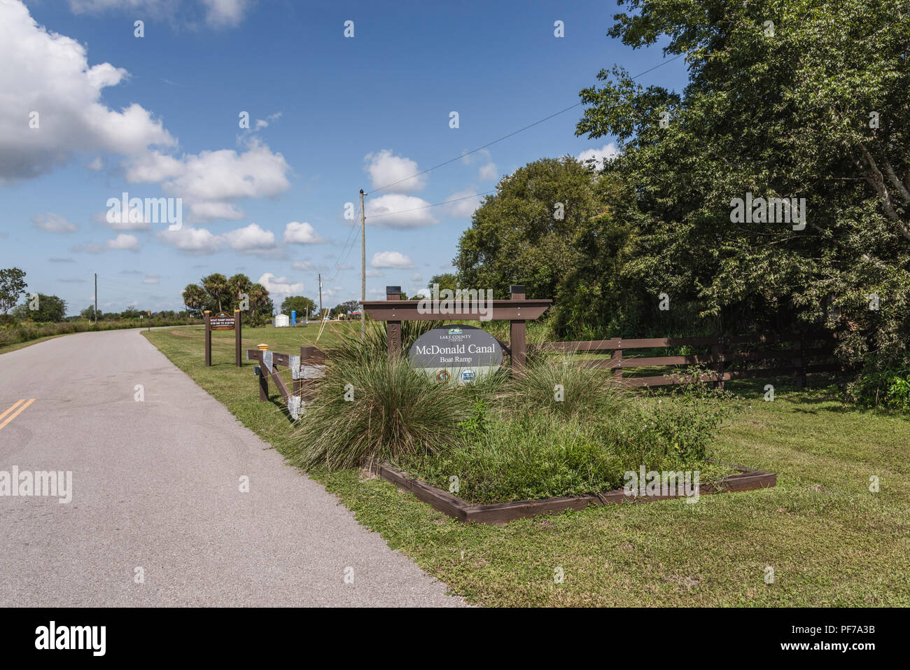 McDonald Canal Boot Rampe Stockfoto