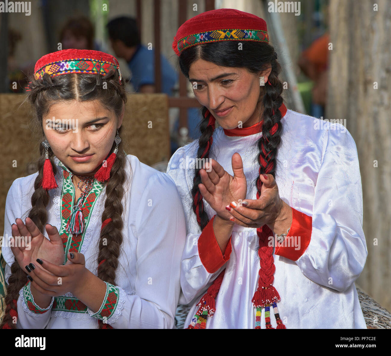 Porträt der jungen Frauen, pamiri Khorog, Tadschikistan Stockfoto