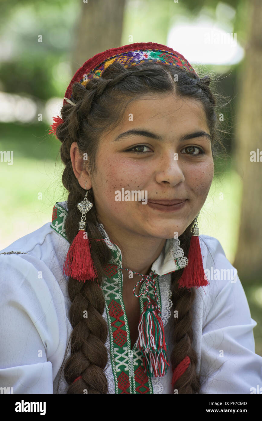 Portrait einer jungen Frau, pamiri Khorog, Tadschikistan Stockfoto
