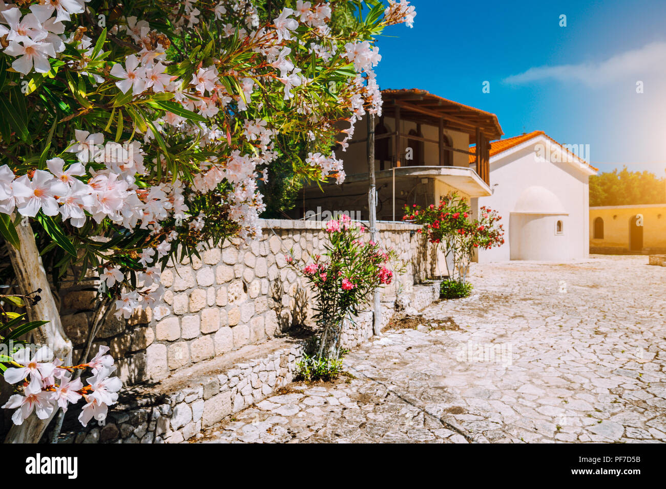 Kloster von Kipoureon Sehenswürdigkeit auf der Insel Kefalonia, Griechenland Stockfoto