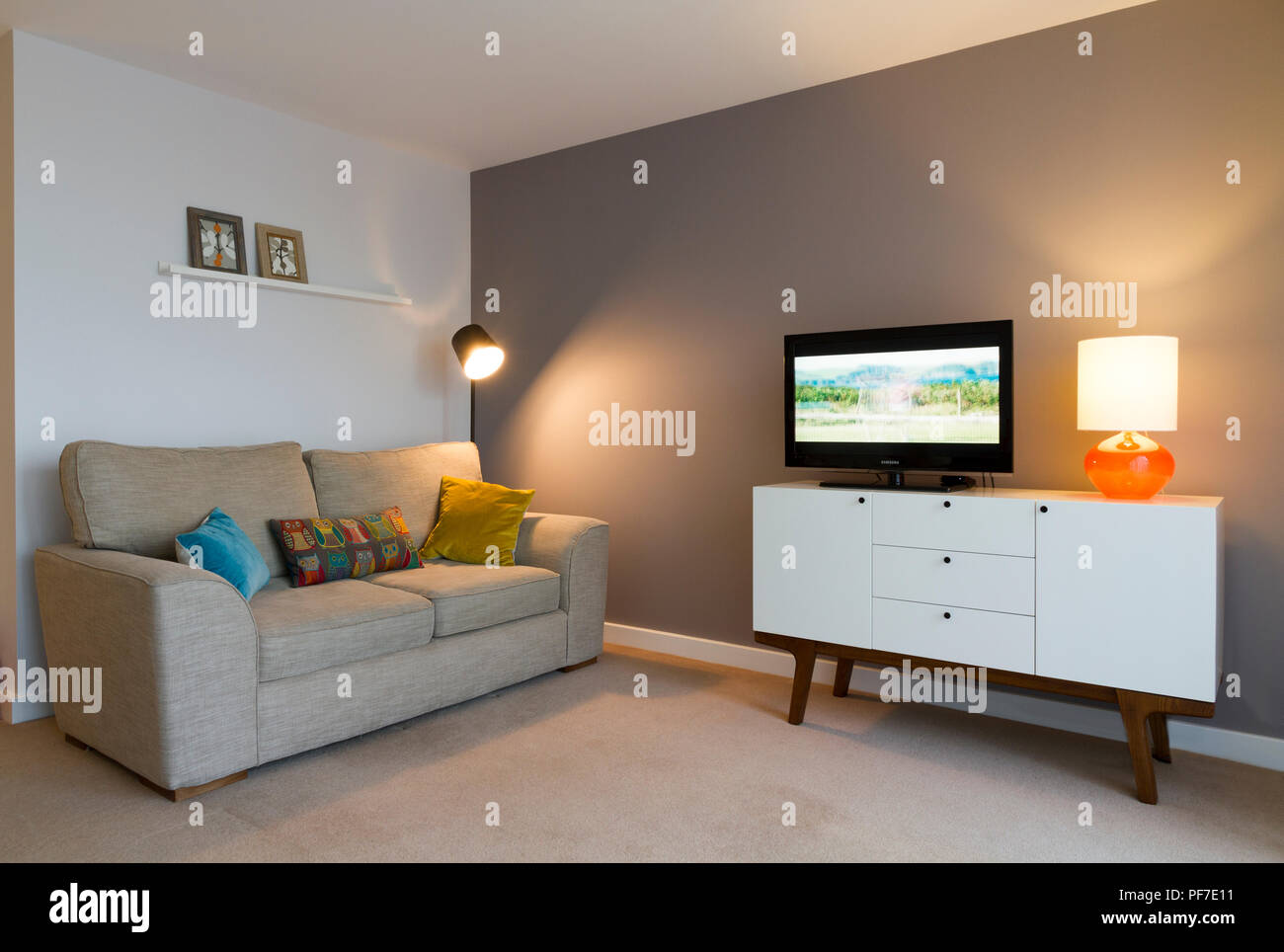 Audrey Whelan entworfen, Wohn-/Aufenthaltsraum Stockfoto