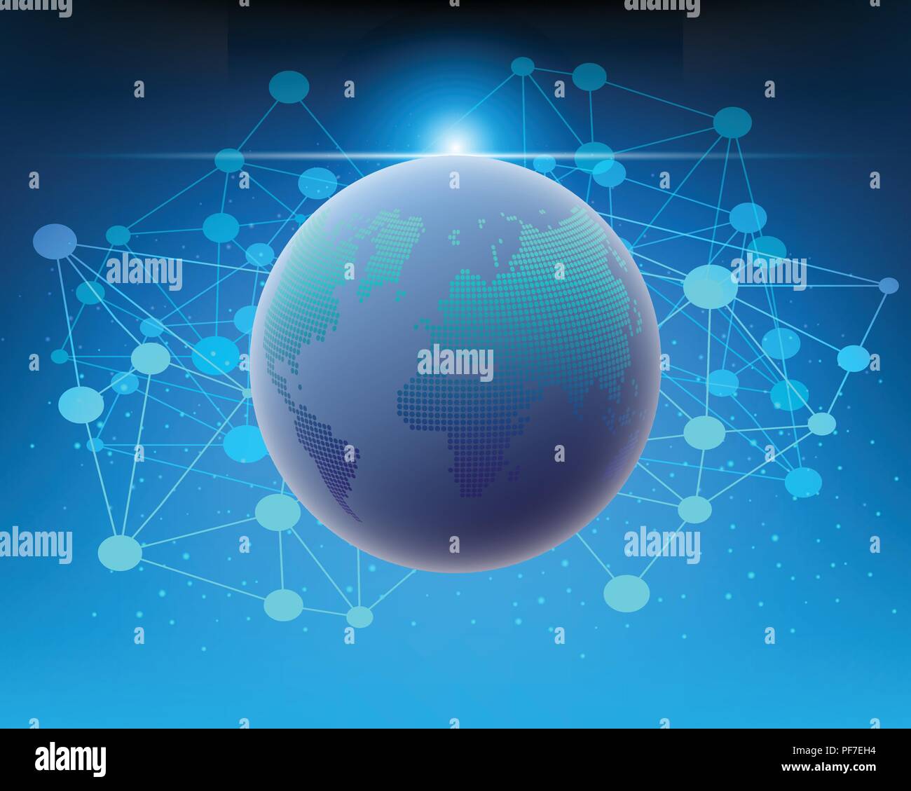 World Cyber internet Network connection Business Zone online. Vector EPS Abbildung 10 Stock Vektor