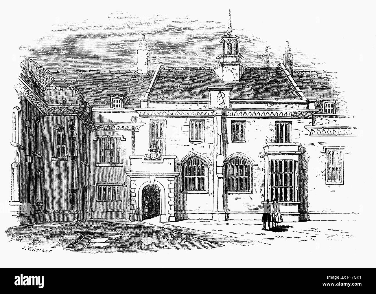 London Charterhouse ist ein Komplex von Gebäuden in Smithfield, London aus dem 14. Jahrhundert. Es begann als Kartäuser Priorat, im Jahre 1371 gegründet und 1537 aufgelöst. In 1545, die gesamte Website wurde von Sir Edward (später Lord) im Norden, die den Komplex in ein luxuriöses Herrenhaus umgewandelt gekauft. In 1558, Queen Elizabeth I das Haus während der Vorbereitungen für ihre Krönung verwendet. Die Unterkunft wurde von Thomas Howard, 4. Herzog von Norfolk gekauft. Stockfoto