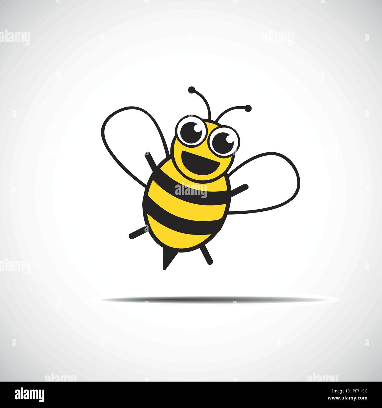 Biene Vector Bumble bee illustration -Fotos und -Bildmaterial in hoher Auflösung – Alamy